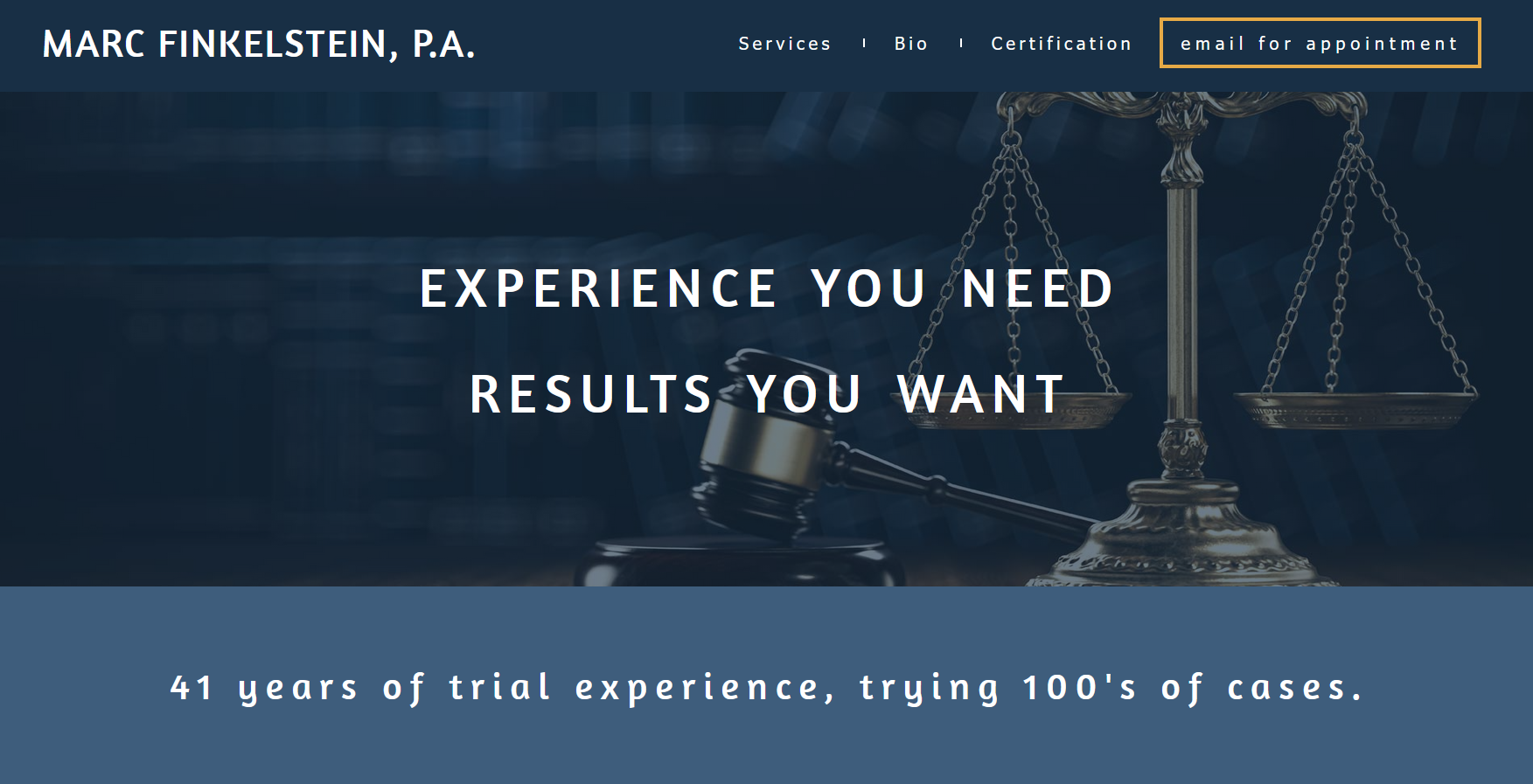 Picure of Marc Finkelstein Law Home Page