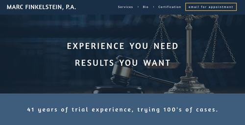 Picure of Marc Finkelstein Law Home Page